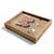 Rustic Vintage 1970's Hand-Painted Wooden Moth Folk Art Panel in Hand-Carved Tramp Art Frame For Sale - Image 3 of 3