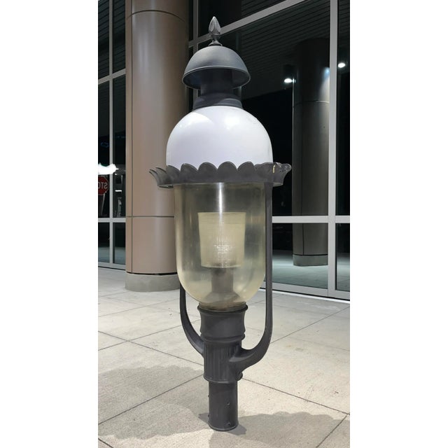 Victorian Antique Reproduction of America’s 1st Gas Street Lantern For Sale - Image 3 of 13