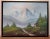Vintage Impressionist Landscape Snowy Mountains Woods Acrylic on Canvas Framed 12x16 For Sale - Image 10 of 10