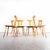 Industrial Handmade Blonde Dining Chairs, Alsace, France, 1950s, Set of 6, in Good conditions. Designed 1950 to 1959 This...