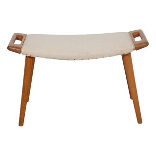 Papa Bear Pouf in Oak by Hans Wegner, 1960s For Sale