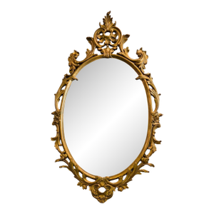 Vintage Palladio Italy Rococo Gilded Wall Mirror Ornate Gold 48.5