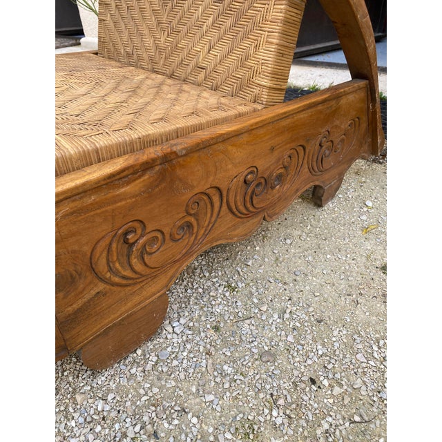Wood Art Deco Colonial Armchairs, 1940s, Set of 2 For Sale - Image 7 of 8