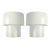 Mid-Century White Steel Sconces, Set of 2 For Sale - Image 9 of 9
