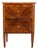 19th-Century Italian Louis XVI–Style Walnut and Marquetry Bedside Cabinet For Sale