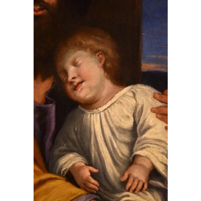 17th Century Follower of Giovan Battista Salvi, Baby Jesus, 1660, Oil on Canvas, Framed For Sale - Image 5 of 13