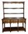 Antique English Dresser Sideboard Plate Rack Potboard Jacobean Tiger Oak C1900 For Sale