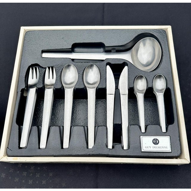 Vintage Cutlery Set by Guy Degrenne, 1974, Set of 49 For Sale - Image 6 of 18