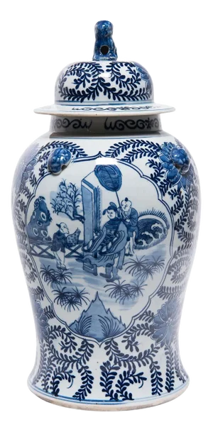 Chinese Blue and White Perpetual Harmony Baluster Jar