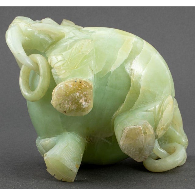 Chinese Carved Greenstone Tripod Censer For Sale - Image 11 of 11