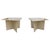 Gray 1970s Italian Travertine Pedestal Side Tables - a Pair For Sale - Image 8 of 8