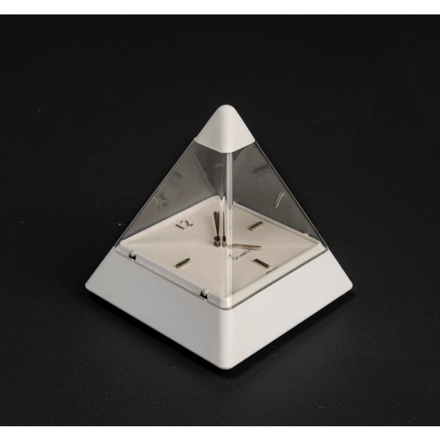 Postmodern pyramid clock from 1989, designed by Hidekatsu Nomizu for Tochigi Tokei, and representative of the object...
