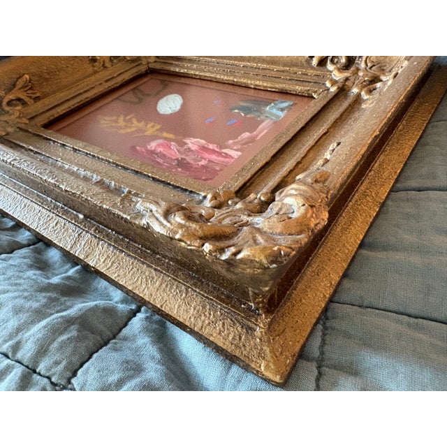 2020s 2025 Bold Ak Hardeman Abstract Painting in Antique French Frame For Sale - Image 5 of 8
