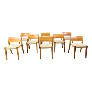 Ticino Dining Chairs by Bruno Reichlin for Molteni, 1990s, Set of 8 For Sale