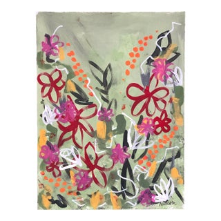 “Little Garden” Contemporary Original Painting by Cassandra Auker For Sale