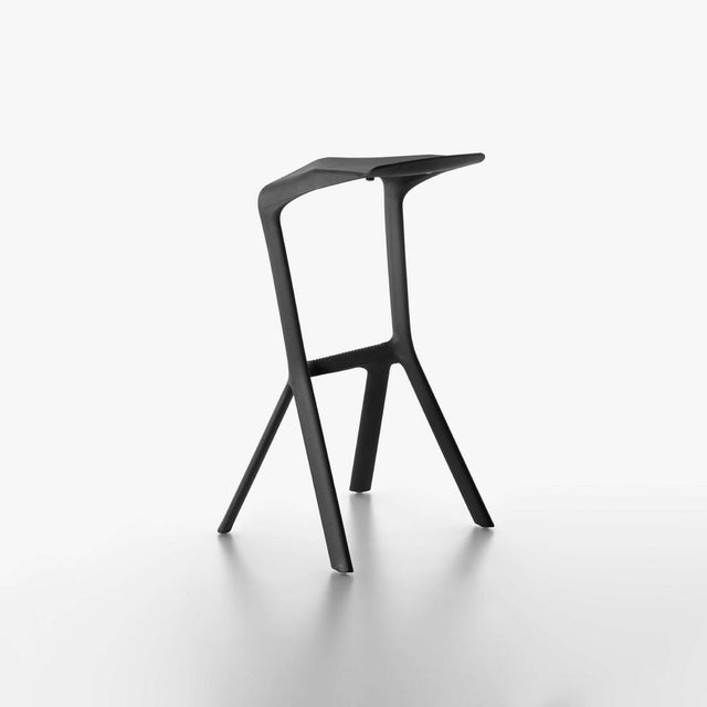 A pair of cutting edge Miura design bar stools. The stools were designed by Konstantin Grgic for PLANK. These stools have...