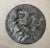 Metal Antique 19th Century Heavy Lead Cherub Putty Figural Circular Relief Plaque Art For Sale - Image 7 of 8
