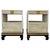 Italian Art Deco Parchment, Gold Leaf and Black Lacquer Nightstands, 1940s, Set of 2 For Sale - Image 14 of 14