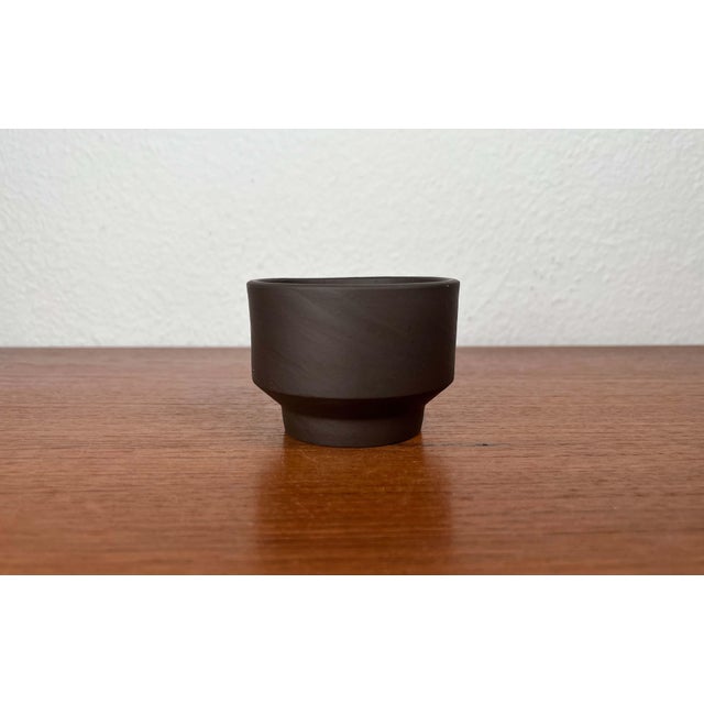 Mid-Century Modern German Studio Pottery Minimalist Vase from BKW Böttger Keramik Wandsbek, Hamburg, 1960s For Sale - Image 5 of 9