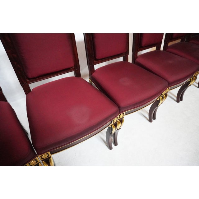 Set of Four Mid 20th Century Empire Style Chairs by William Switzer For Sale - Image 14 of 18
