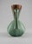 Art Deco Green and Brown Pour Glazed Vase from Faïencerie De Bruyn, France, 1940s For Sale - Image 6 of 8