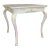John Richard Transitional White and Gold Hoof Game Table For Sale