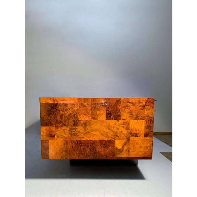 Burl Cityscape Executive Desk By Paul Evans For Sale In Chicago - Image 6 of 7