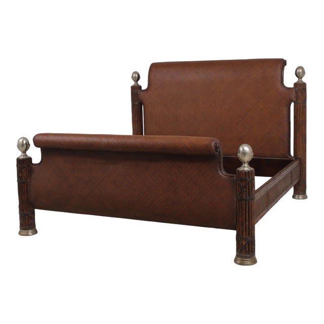 Thomasville Ernest Hemmingway Kilimanjuro King Size Bamboo Bed For Sale