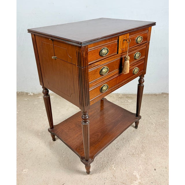 Wood Storage Tables with Lift-Top Compartments, 1970, Set of 2 For Sale - Image 12 of 18