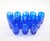 Glass Val Saint Lambert Cobalt Blue Tableware Crystal Water, Service for 12 People For Sale - Image 7 of 13