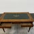 Louis XVI Style Flat Desk in Wood with Green Leather Top, France, 1950s For Sale - Image 9 of 10