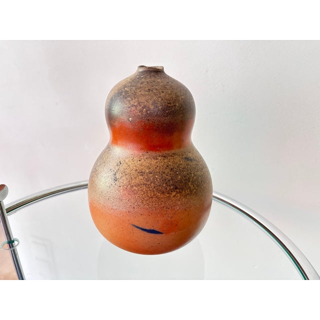 Large Stoneware Vase with Floral Neck by Horst Kerstan Kandern For Sale - Image 9 of 9
