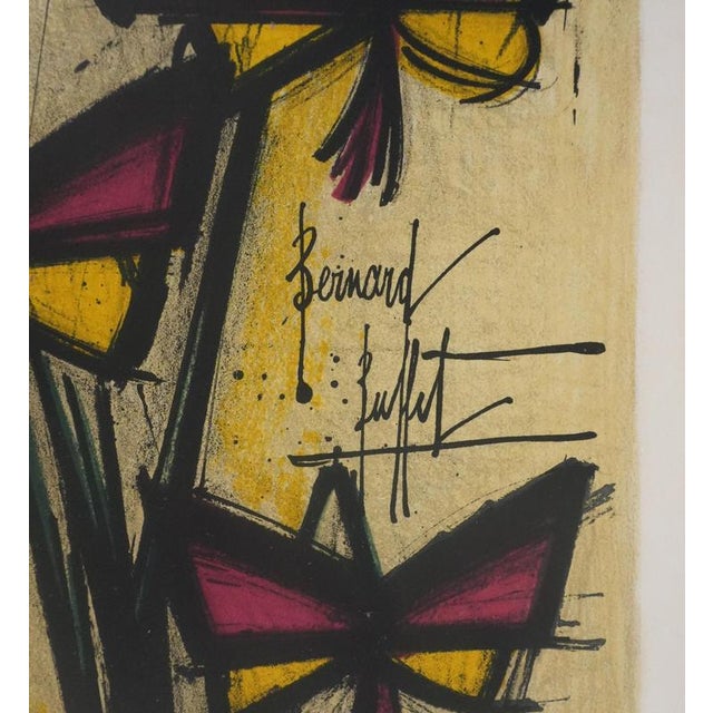 Bernard buffet (1928-1999) thought, 1966 original lithograph (mourlot workshop) signed in the plate on arches vellum, 44 x...