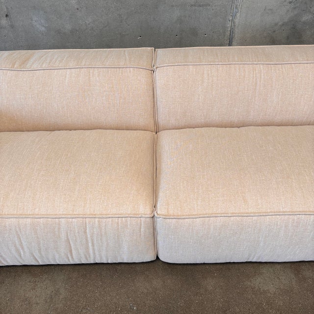 2020s Contemporary Beige Tan Nordic Block Sofa - New For Sale - Image 5 of 14