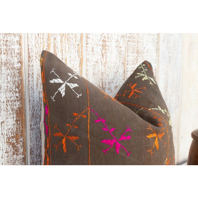 Dia Antique Indian Folk Pillow For Sale In Los Angeles - Image 6 of 10