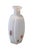 Mid Century Italian Murano Style White Ribbed Rigadin Glass Vase With Millefiori Murrine For Sale - Image 4 of 9