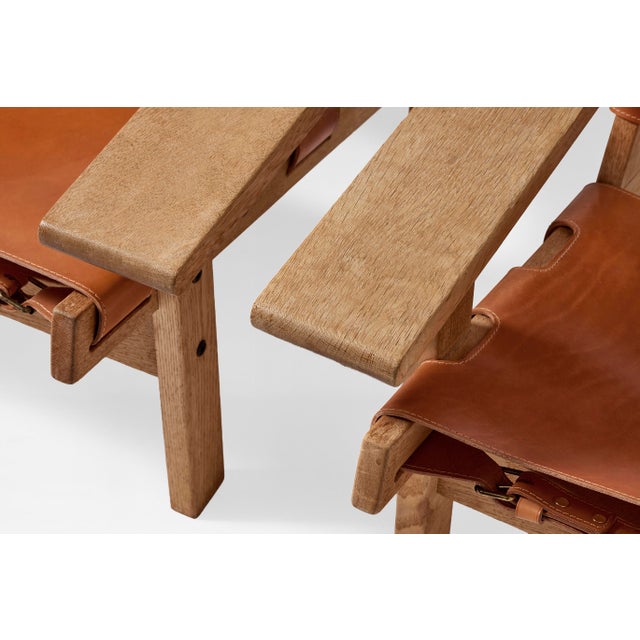 Cognac Leather Model 168 Hunters Lounge Chair by Kurt Østervig for K.P. Møbler, Denmark, 1960s For Sale - Image 3 of 7