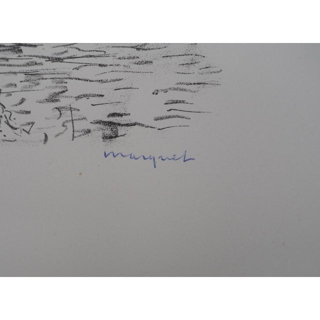 Albert MARQUET Charente (Pons), 1947 Original lithograph Signed in ink Numbered /100 copies On vellum from the...
