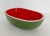 1990s Vintage Elongated Watermelon Decorative Bowl For Sale - Image 5 of 6