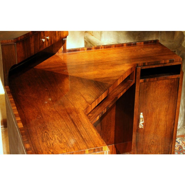 Art Deco Veneer Writing Desk or Vanity Table, 1920s For Sale - Image 15 of 18