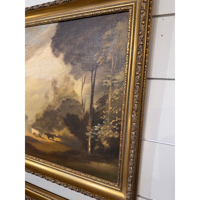 Pair of Early 20th Century Oil Paintings For Sale In Nashville - Image 6 of 13