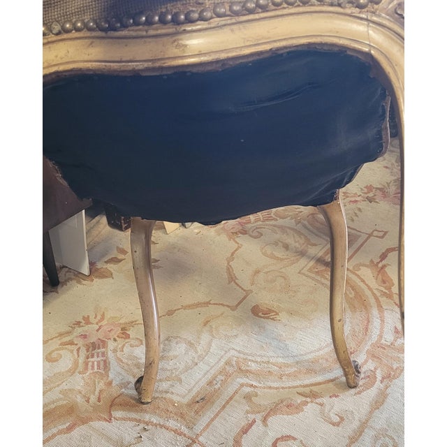 Fine Antique Ca1900 French Small Stool Tapestry Covering For Sale - Image 9 of 11