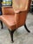 20th Century French Country Style Leather Wingback Armchair For Sale In New York - Image 6 of 13