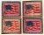 Antique ‘Tobacciana’ Flannel American Flags/Textile Tobacco Premium Inserts- Set of 4 For Sale - Image 11 of 11