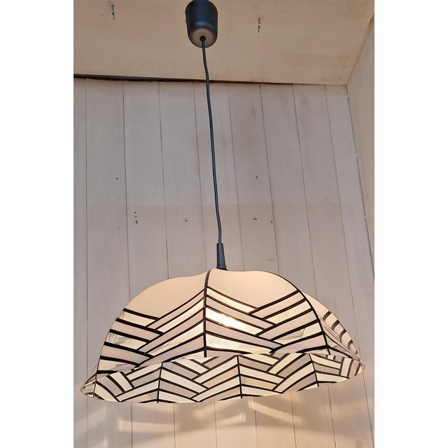 1970s Vintage Ceiling Lamp with Plastic Shade, 1970s For Sale - Image 5 of 7