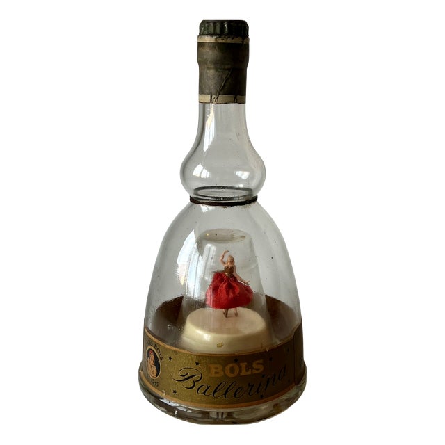 Vintage Ballerina Musical Bottle from Bols, 1960s For Sale