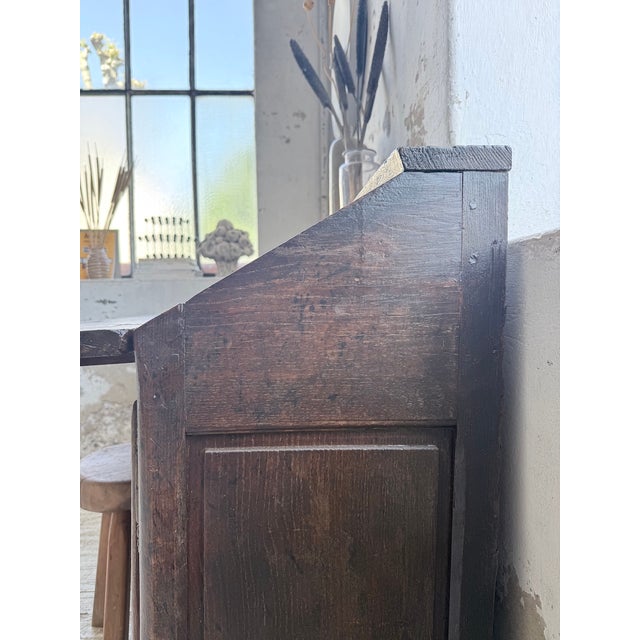 Folk Art Oak Secretary Desk, 19th Century For Sale - Image 17 of 18