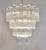 Large Vintage Clear Murano Glass Tiered Chandelier, 1990s For Sale - Image 4 of 16