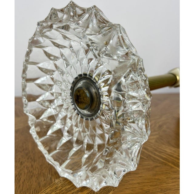 Gold Vintage French Ashtray Stand in Brass and Onyx Crystal For Sale - Image 8 of 14