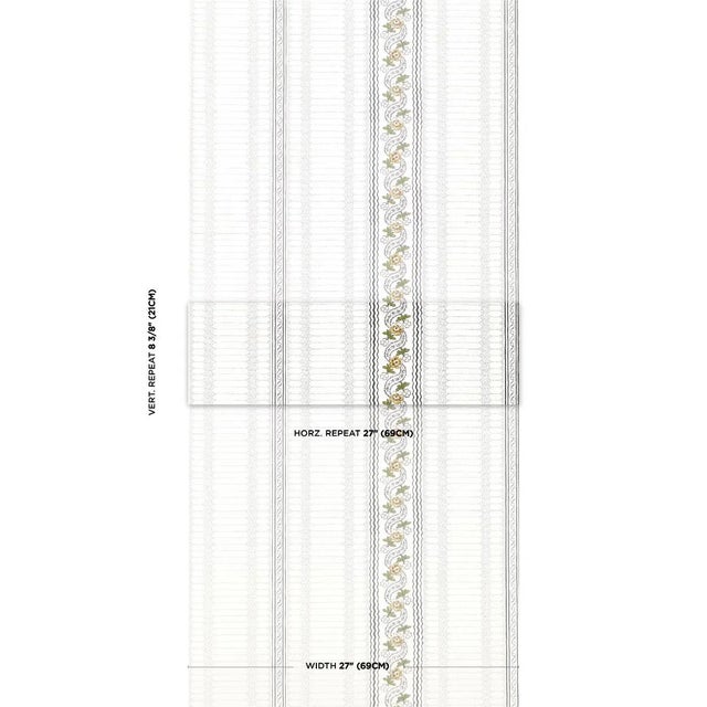 Rita Konig was inspired by several antique textiles in her personal collection when she created Serena Stripe wallpaper, a...